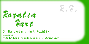 rozalia hart business card
